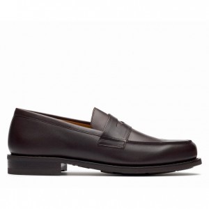 Paraboot Adonis Men's Loafers Dark Brown | CANADA 57430X