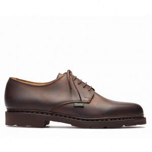 Paraboot Arles Men's Derby Shoes Dark Brown | CANADA 49670U