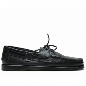 Paraboot Barth Men's Boat Shoes Black | CANADA 08125R