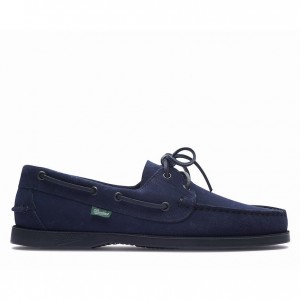 Paraboot Barth Men's Boat Shoes Navy | CANADA 92587W