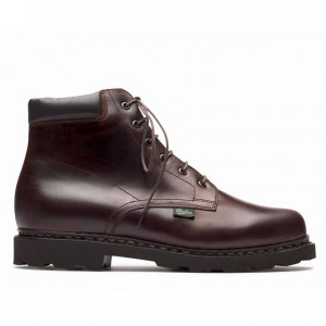 Paraboot Bergerac Men's Ankle Boots Burgundy | CANADA 53682V