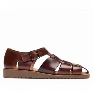 Paraboot Pacific Men's Sandals Dark Brown | CANADA 46395F