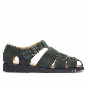 Paraboot Pacific Men's Sandals Green | CANADA 62735M