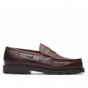 Paraboot Reims Men's Loafers Dark Brown | CANADA 48519O