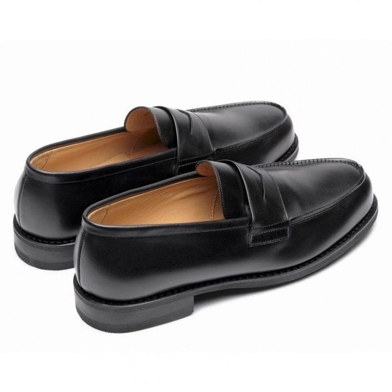 Paraboot Adonis Men's Loafers Black | CANADA 67859M