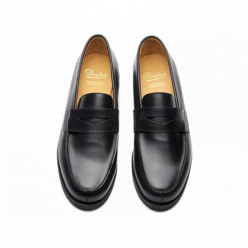 Paraboot Adonis Men's Loafers Black | CANADA 67859M