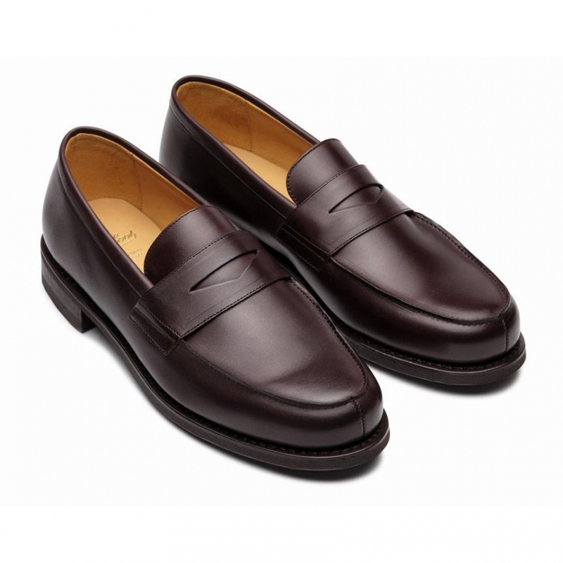 Paraboot Adonis Men's Loafers Dark Brown | CANADA 57430X