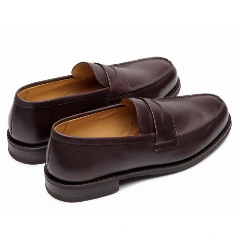 Paraboot Adonis Men's Loafers Dark Brown | CANADA 57430X