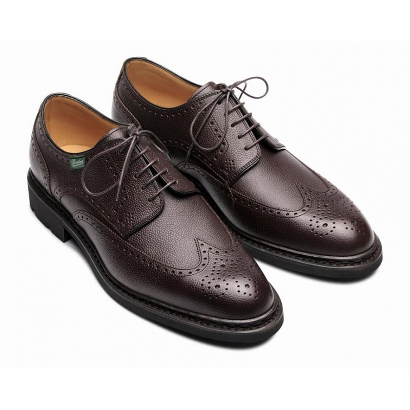 Paraboot Andersen Men's Derby Shoes Dark Brown | CANADA 69730F