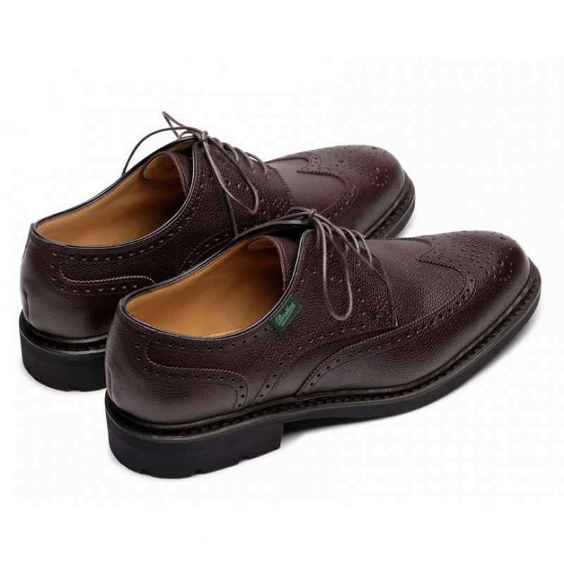 Paraboot Andersen Men's Derby Shoes Dark Brown | CANADA 69730F