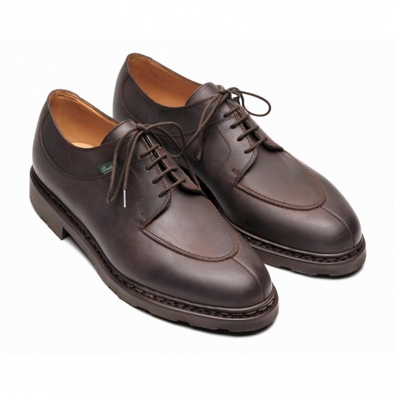 Paraboot Avignon Men's Derby Shoes Dark Brown | CANADA 48721X