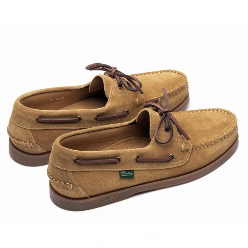 Paraboot Barth Men's Boat Shoes Brown | CANADA 03895T