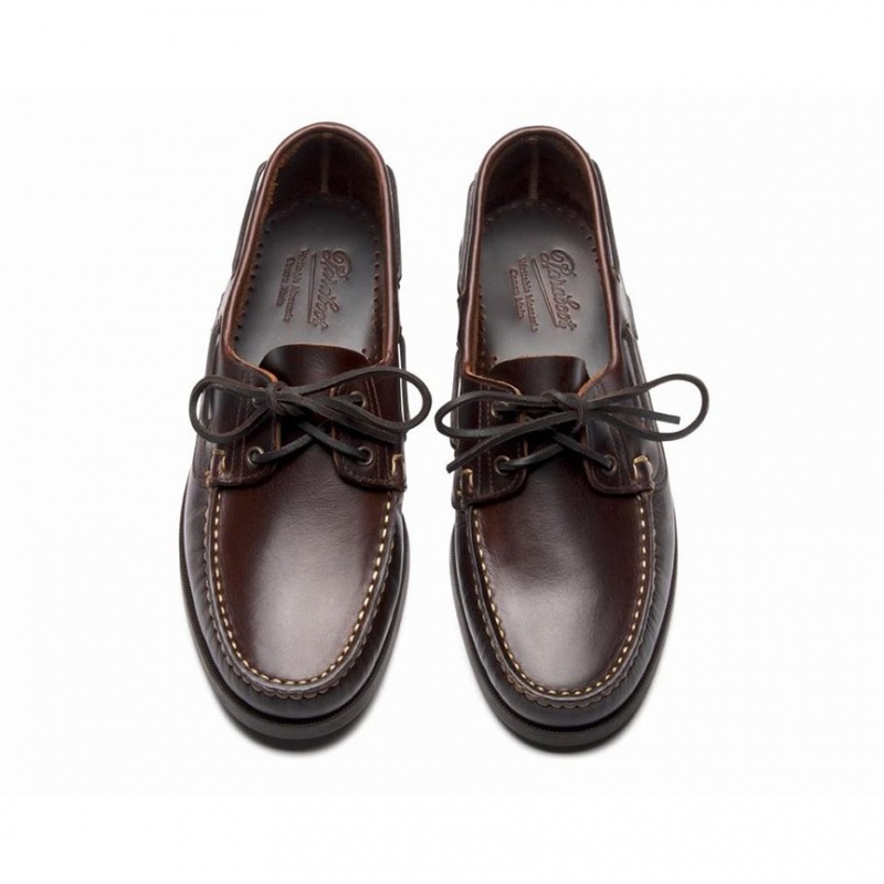 Paraboot Barth Men's Boat Shoes Burgundy | CANADA 90285V