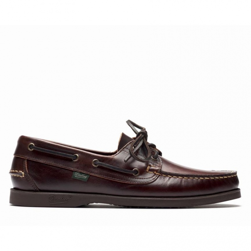 Paraboot Barth Men\'s Boat Shoes Burgundy | CANADA 90285V