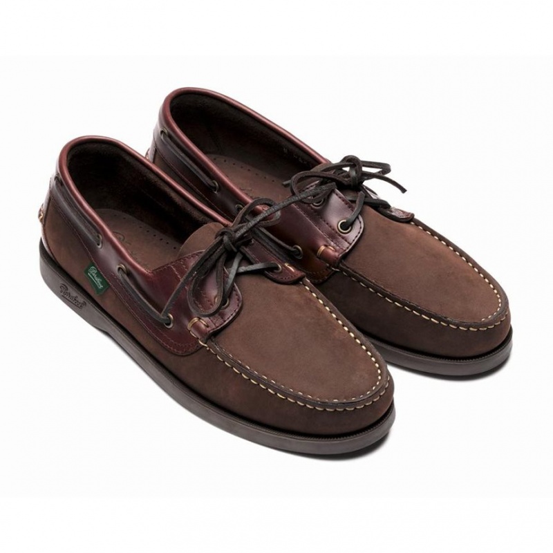 Paraboot Barth Men's Boat Shoes Dark Brown | CANADA 95830T