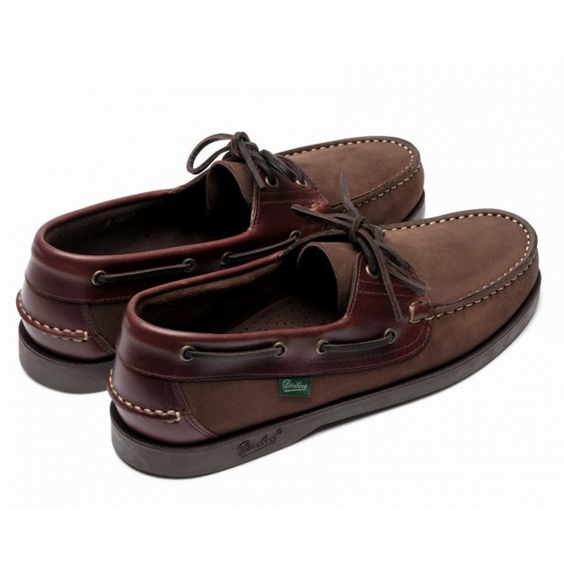 Paraboot Barth Men's Boat Shoes Dark Brown | CANADA 95830T