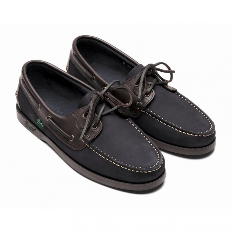 Paraboot Barth Men's Boat Shoes Navy | CANADA 64389R