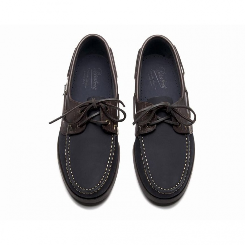 Paraboot Barth Men's Boat Shoes Navy | CANADA 64389R