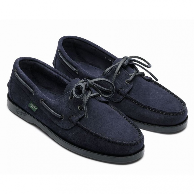 Paraboot Barth Men's Boat Shoes Navy | CANADA 92587W