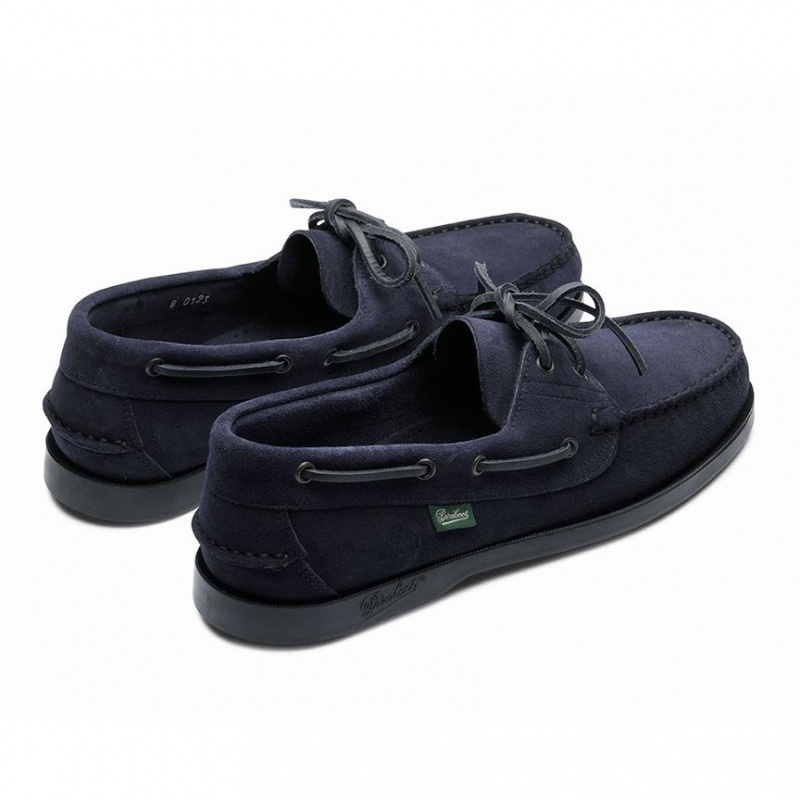 Paraboot Barth Men's Boat Shoes Navy | CANADA 92587W