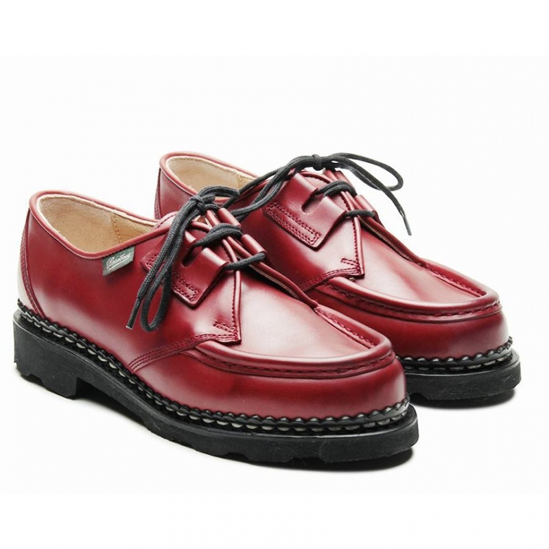 Paraboot Beaubourg Women's Derby Shoes Red | CANADA 01543D