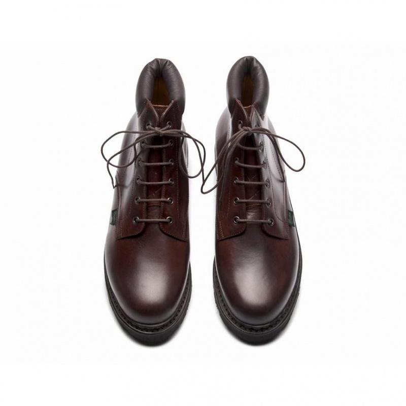 Paraboot Bergerac Men's Ankle Boots Burgundy | CANADA 53682V