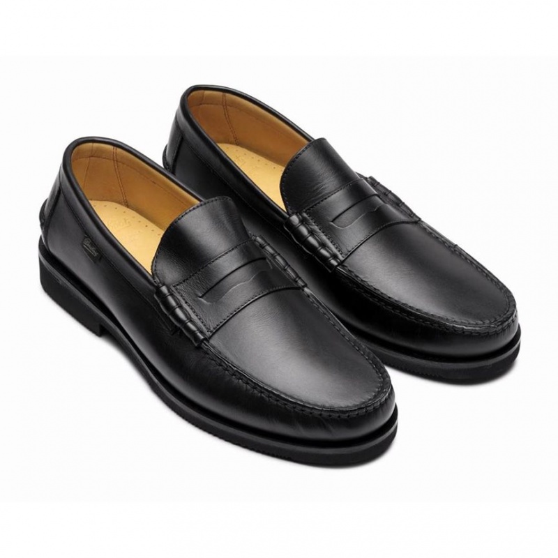 Paraboot Brighton Men's Loafers Black | CANADA 62189L