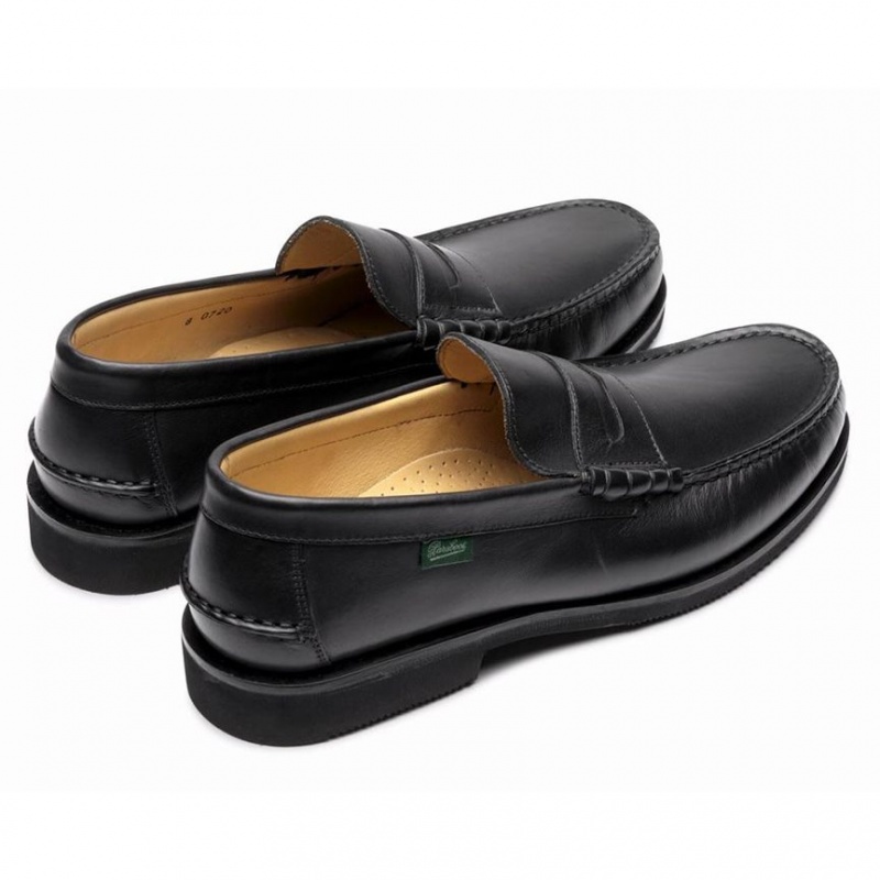 Paraboot Brighton Men's Loafers Black | CANADA 62189L