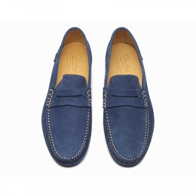 Paraboot Cabrio Men's Loafers Blue | CANADA 61023N