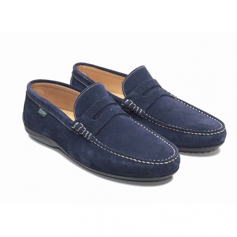 Paraboot Cabrio Men's Loafers Blue | CANADA 43095O