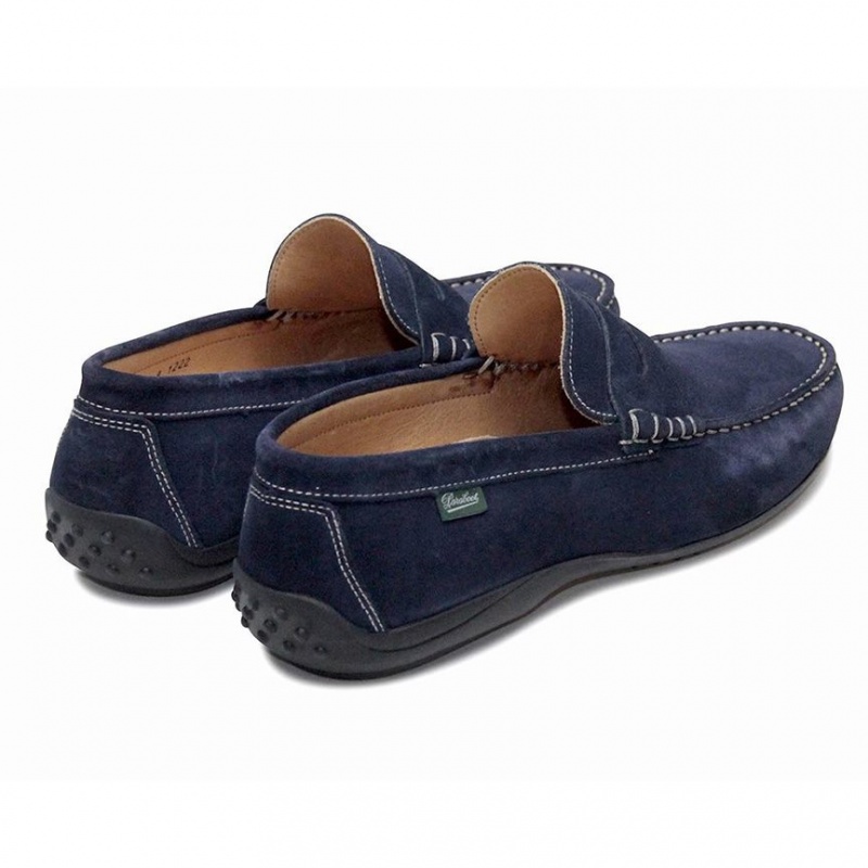 Paraboot Cabrio Men's Loafers Blue | CANADA 43095O