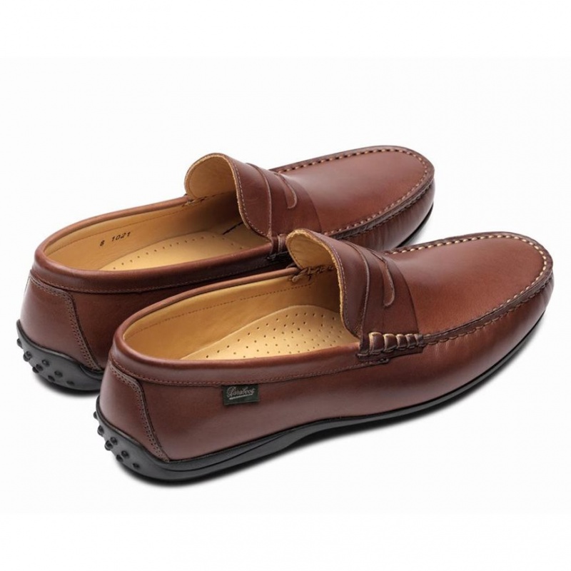 Paraboot Cabrio Men's Loafers Brown | CANADA 69240L