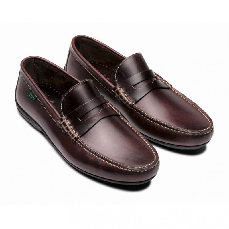 Paraboot Cabrio Men's Loafers Dark Brown | CANADA 45973L