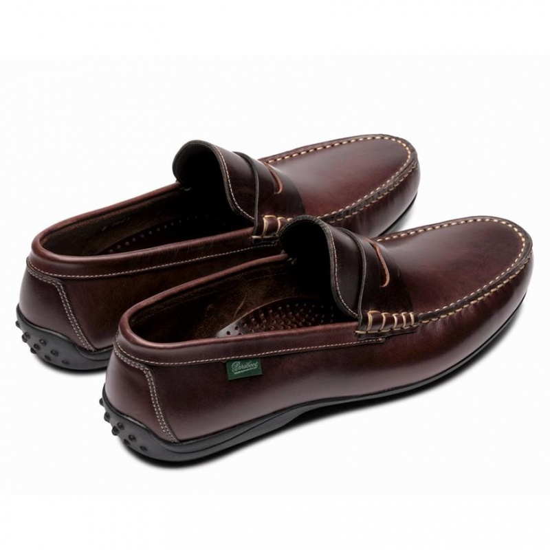 Paraboot Cabrio Men's Loafers Dark Brown | CANADA 45973L