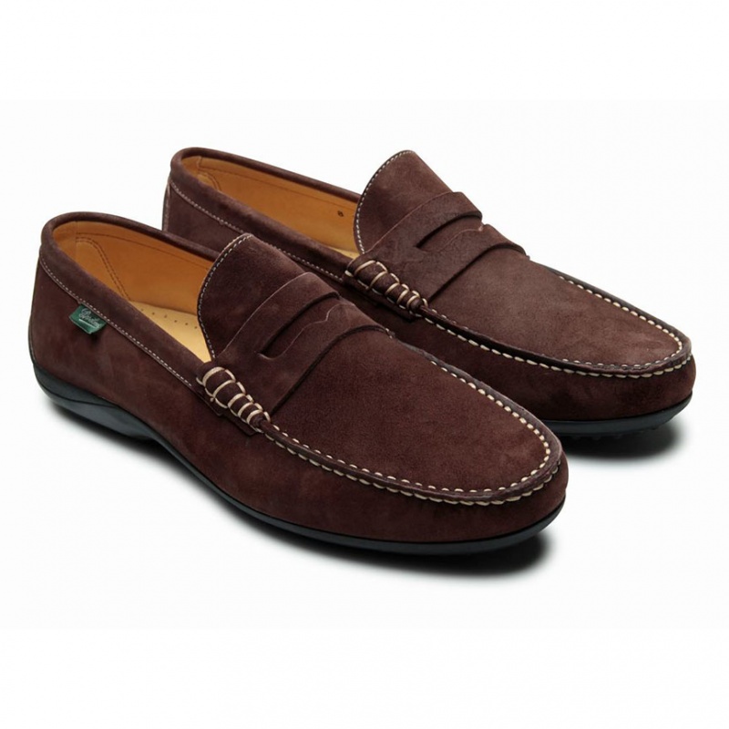 Paraboot Cabrio Men's Loafers Dark Brown | CANADA 93714A