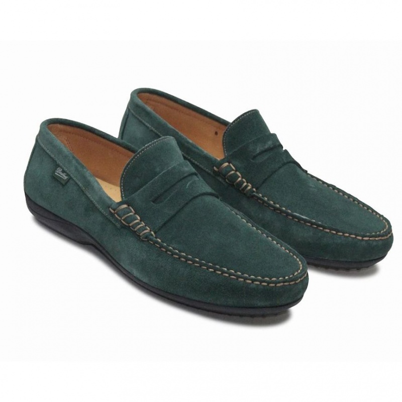 Paraboot Cabrio Men's Loafers Green | CANADA 39120W