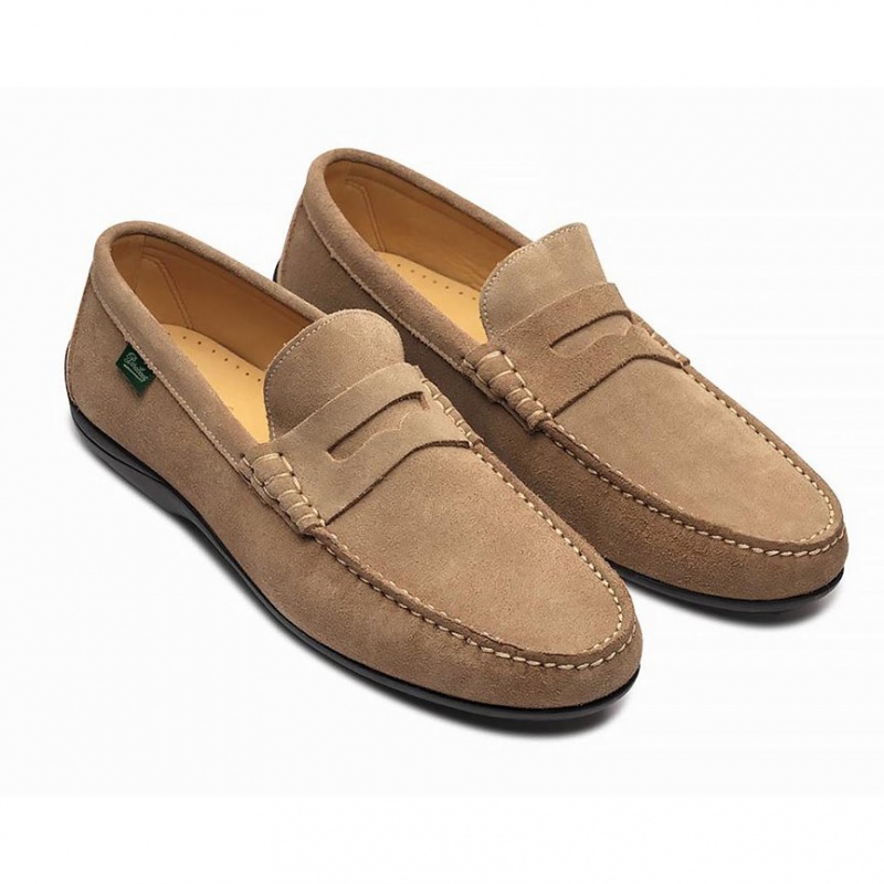 Paraboot Cabrio Men's Loafers Khaki | CANADA 26394H