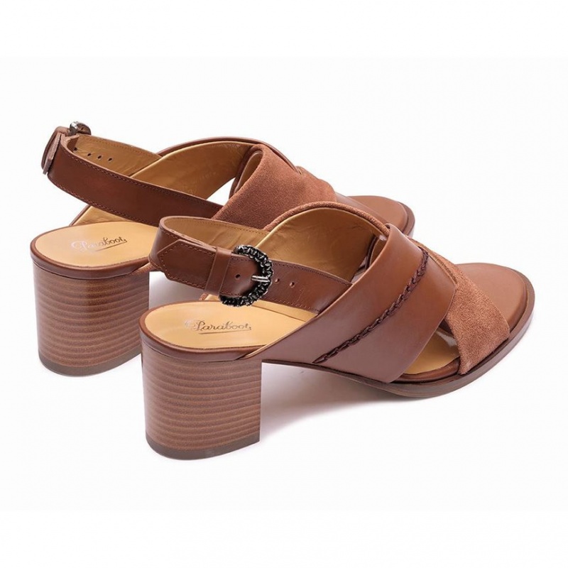 Paraboot Elbe Women's Sandals Brown | CANADA 25479S