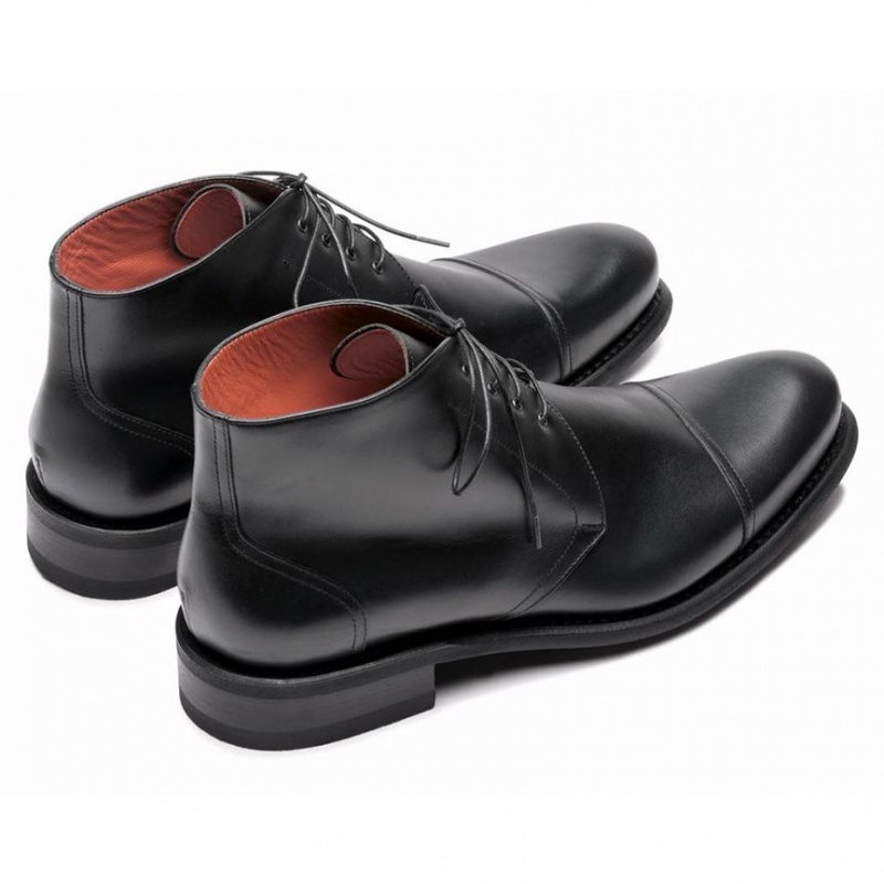 Paraboot Lorsen Men's Ankle Boots Black | CANADA 89701S