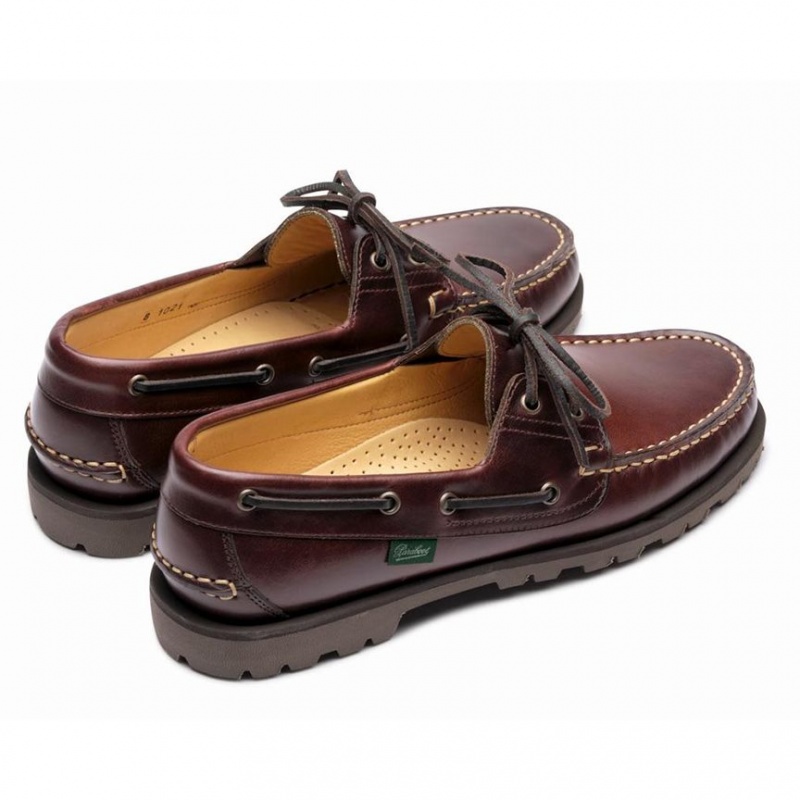 Paraboot Malo Men's Boat Shoes Dark Brown | CANADA 34752N