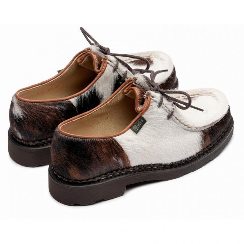 Paraboot Michael Full Pl Women's Derby Shoes White / Brown | CANADA 94207C