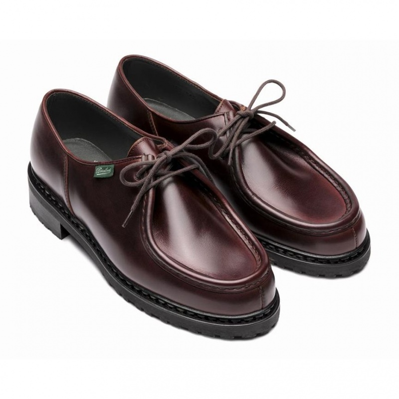 Paraboot Michael Men's Derby Shoes Burgundy | CANADA 49028Z