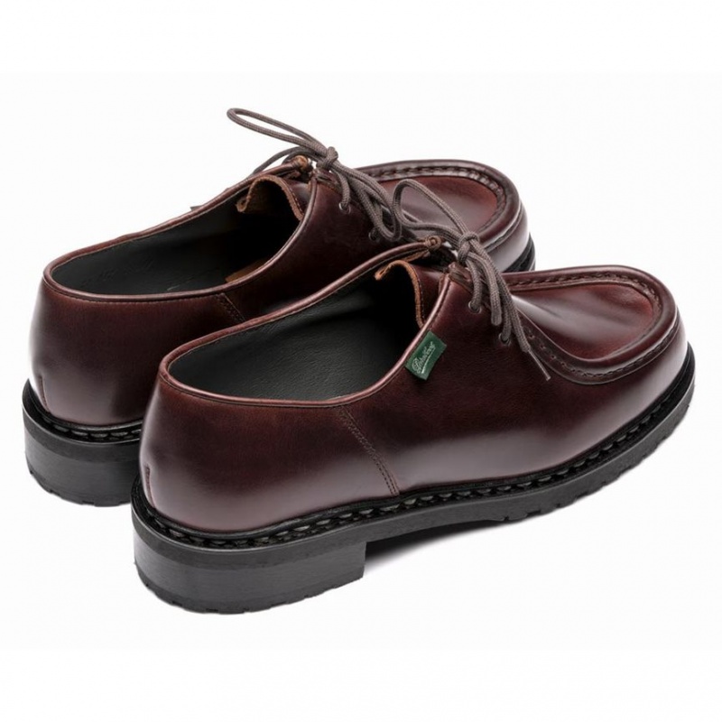 Paraboot Michael Men's Derby Shoes Burgundy | CANADA 49028Z