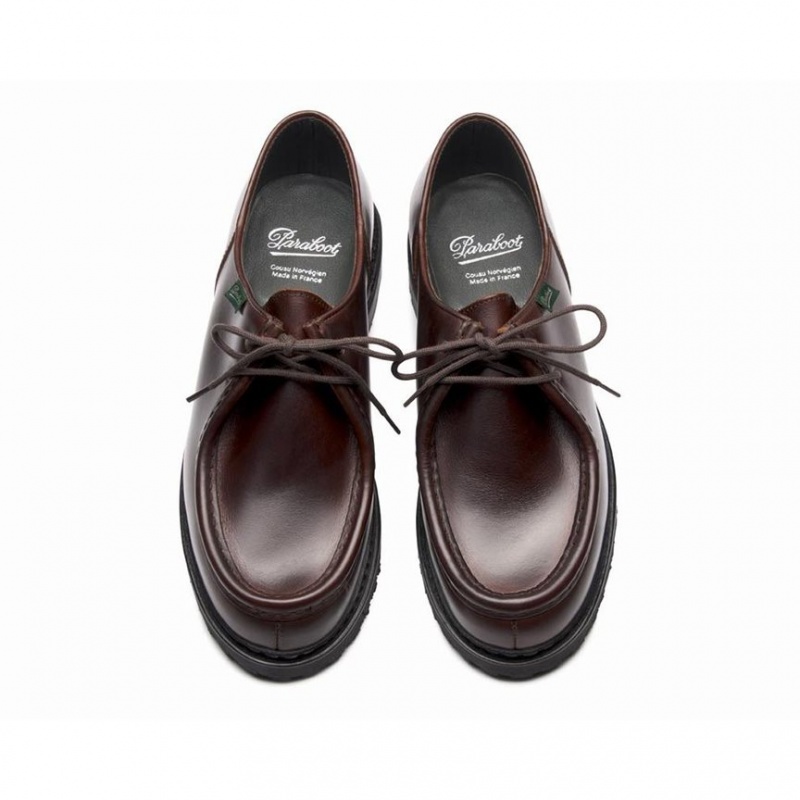 Paraboot Michael Men's Derby Shoes Burgundy | CANADA 49028Z