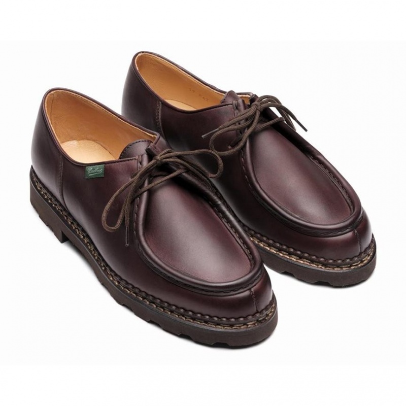 Paraboot Michael Men's Derby Shoes Dark Brown | CANADA 89207D