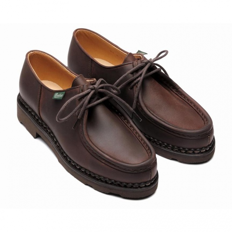 Paraboot Michael Women's Derby Shoes Dark Brown | CANADA 05368H