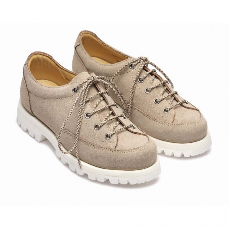 Paraboot Montana F Nd Women's Derby Shoes Khaki | CANADA 64839X