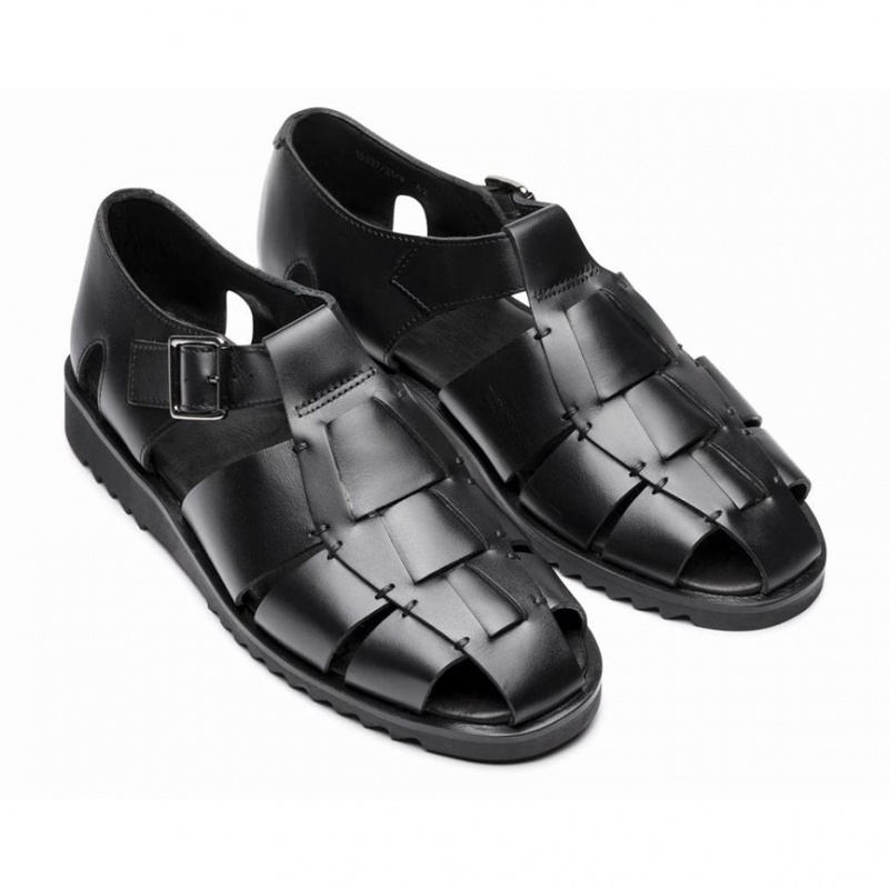 Paraboot Pacific Men's Sandals Black | CANADA 51763B