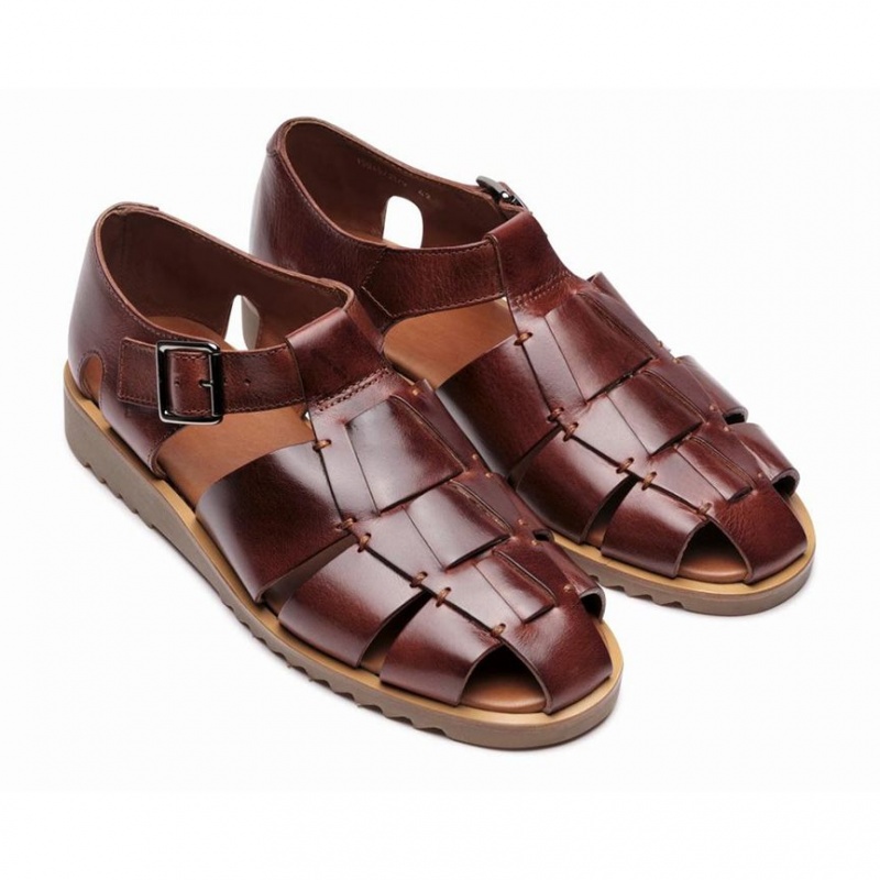 Paraboot Pacific Men's Sandals Dark Brown | CANADA 46395F