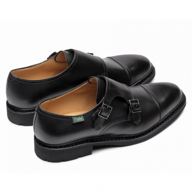 Paraboot Poe Men's Derby Shoes Black | CANADA 23058W